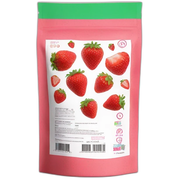 protein powder strawberry flavour -bag emoji