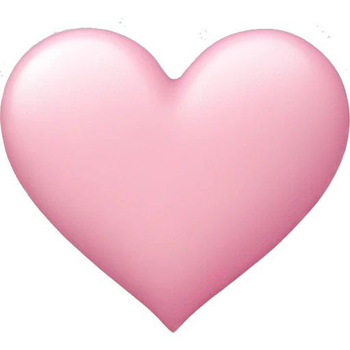 Pastel pink heart  emoji
