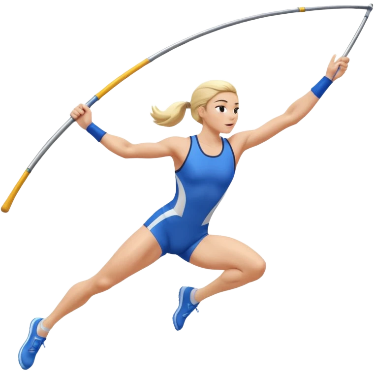 atleta pole vault estilo pixar 3d emoji
