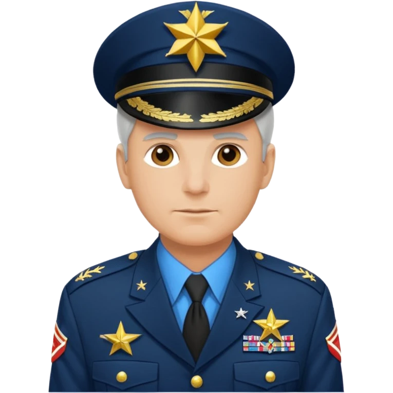 An American general in full uniform emoji