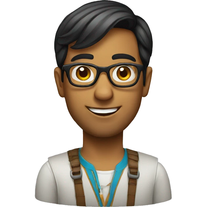 Indian geek emoji