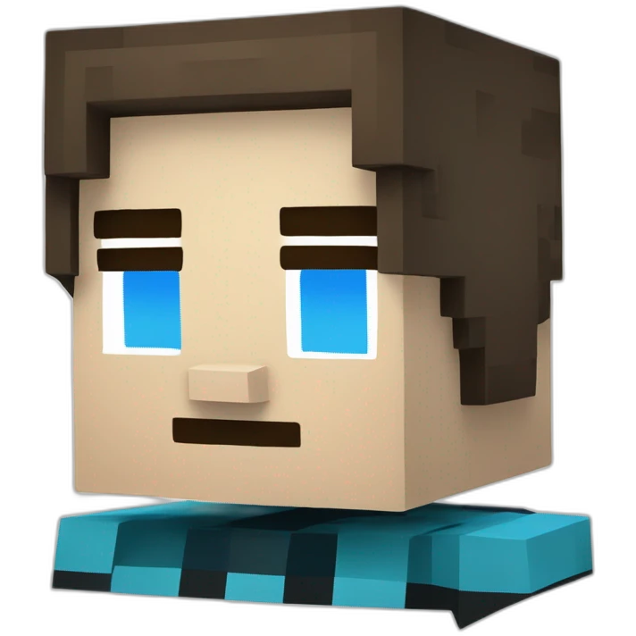 Minecraft warden bleu cube emoji