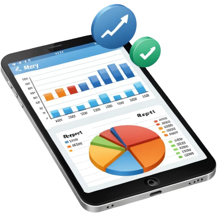 report with charts emoji