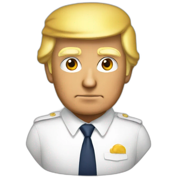 Trump with classes emoji