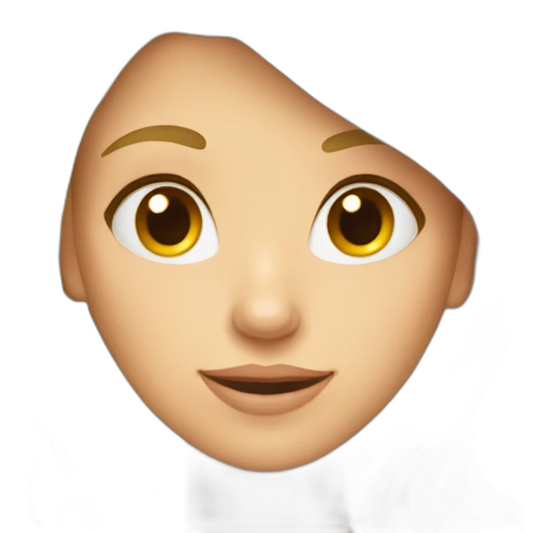 Une fille blonde sur une biche emoji