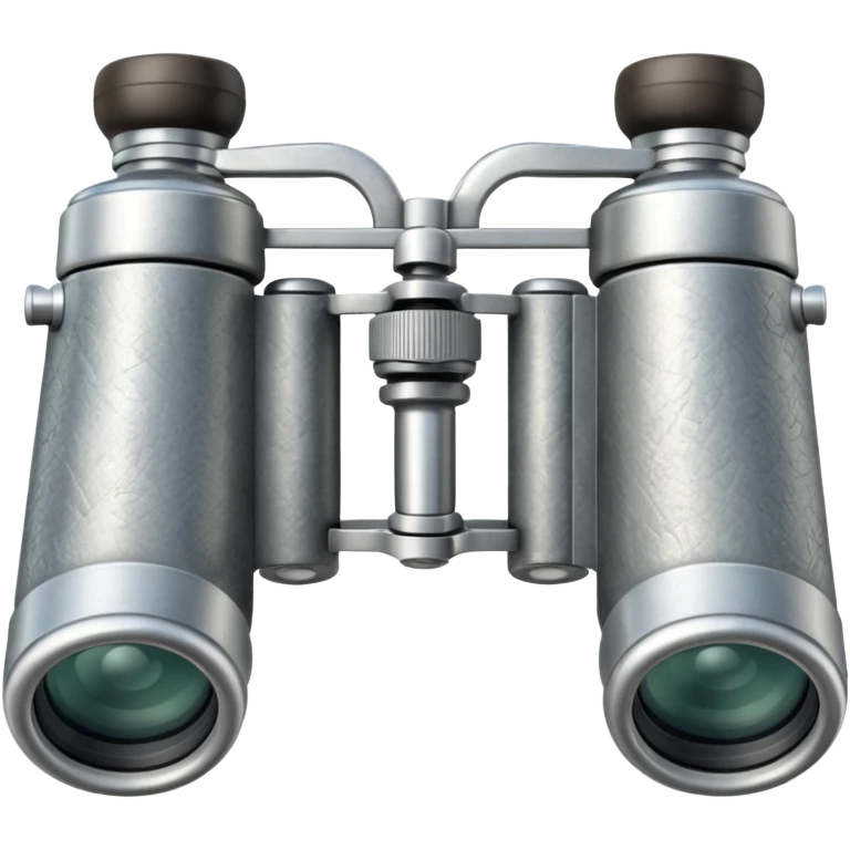 silver binoculars vintage emoji