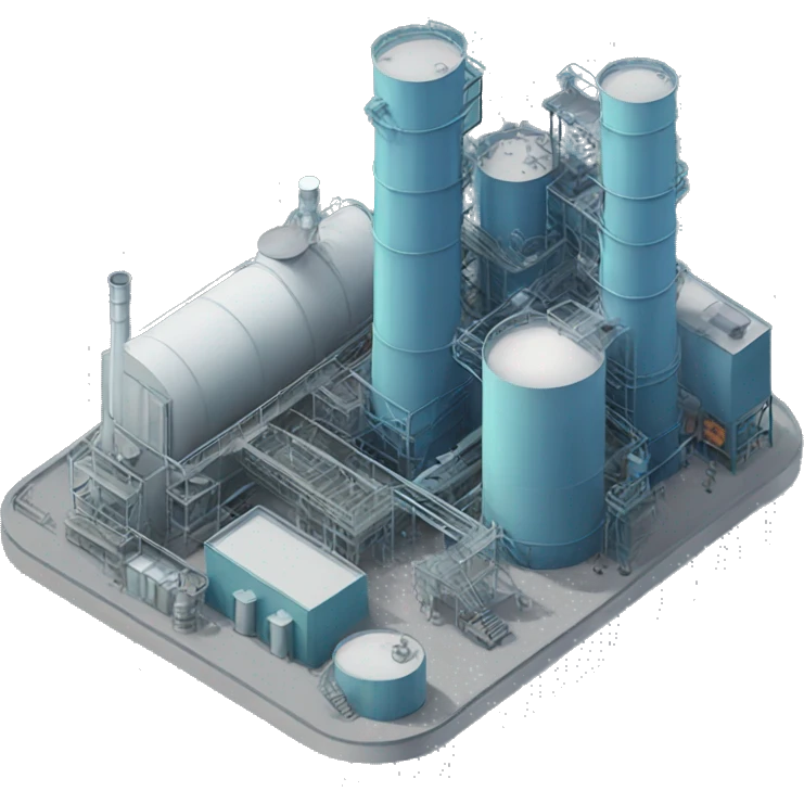 chemical pilot plant bluish emoji