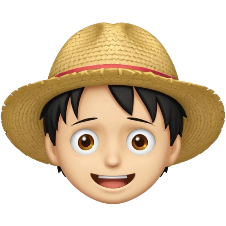 Quiero un emoji de Luffy que le haga reír emoji