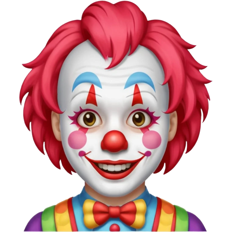 Clown WITH WHITE STROKE emoji