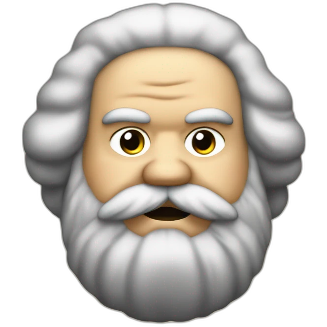 fat karl marx in the small kippah on the head emoji