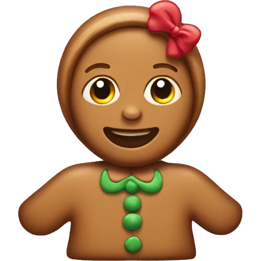 Gingerbread girl  emoji