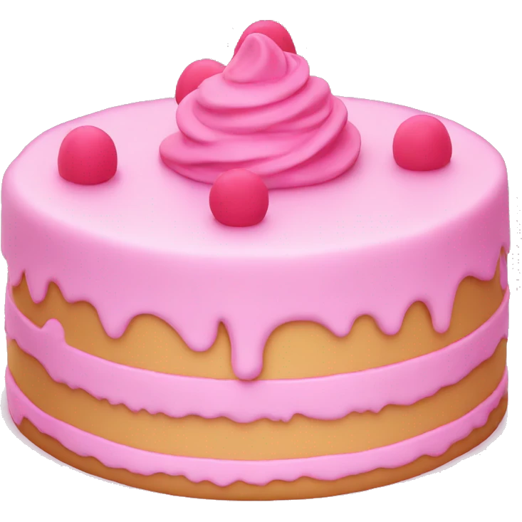 Pink cake emoji