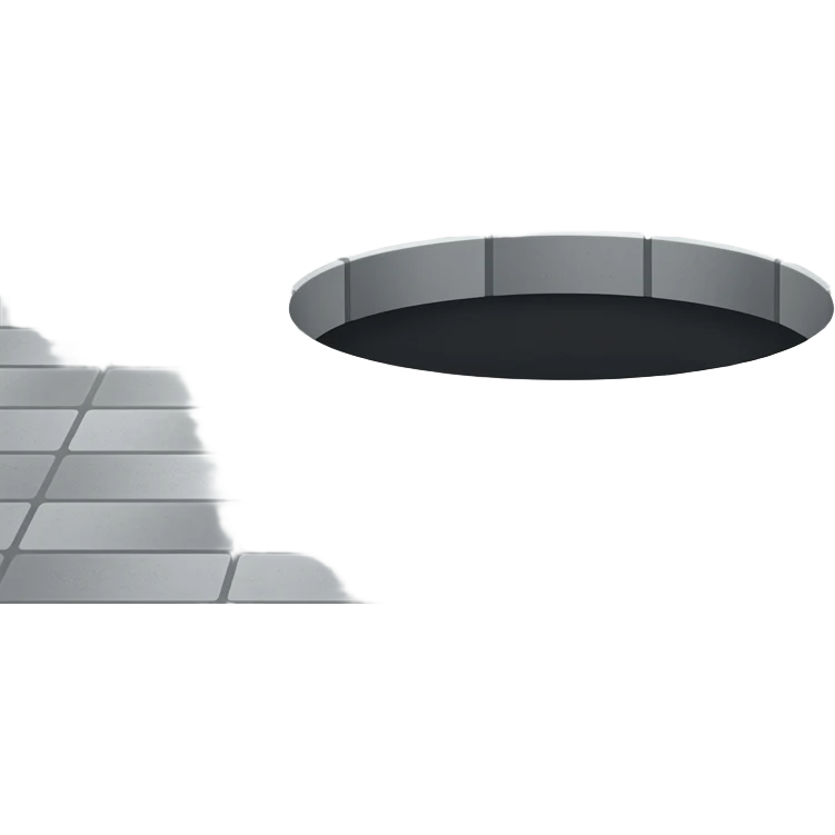 hole in grey floor emoji