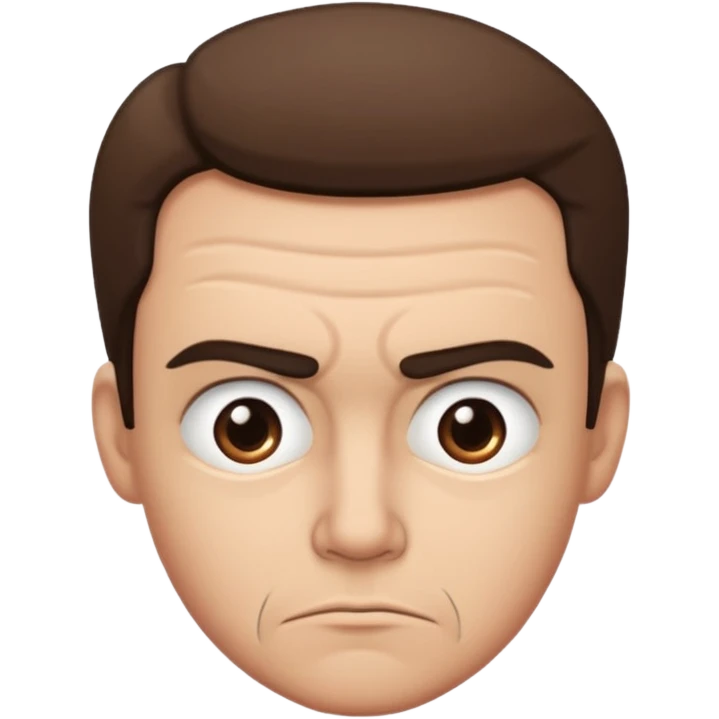 A suspicious side eye look emoji