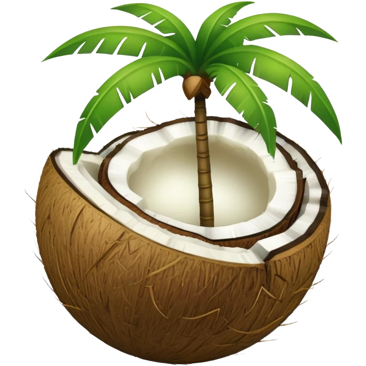 Green coconut  emoji
