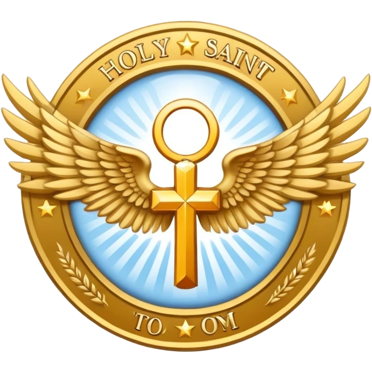 wings emblem holy saint emoji