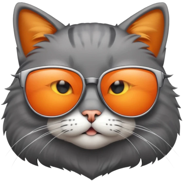 Cat wearing sunglasses emoji