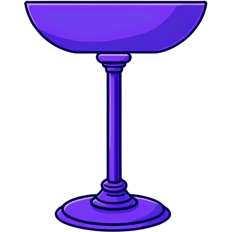 Purple pedestal emoji
