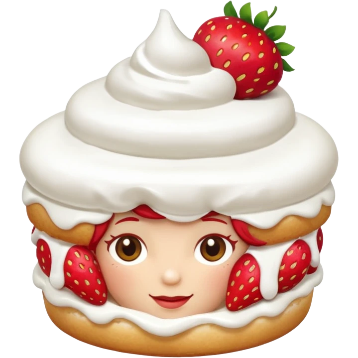 strawberry shortcake emoji