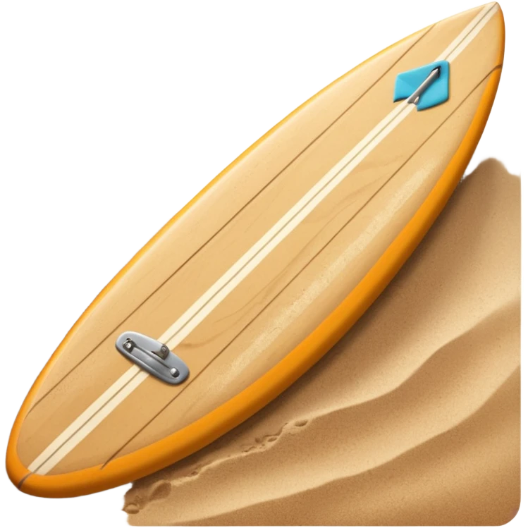 Surfboard Stuck in Sand emoji