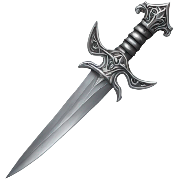 silver gothic dagger emoji