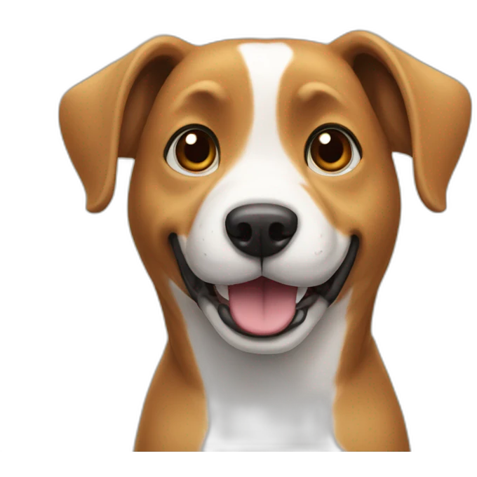 Dog saying Hi emoji