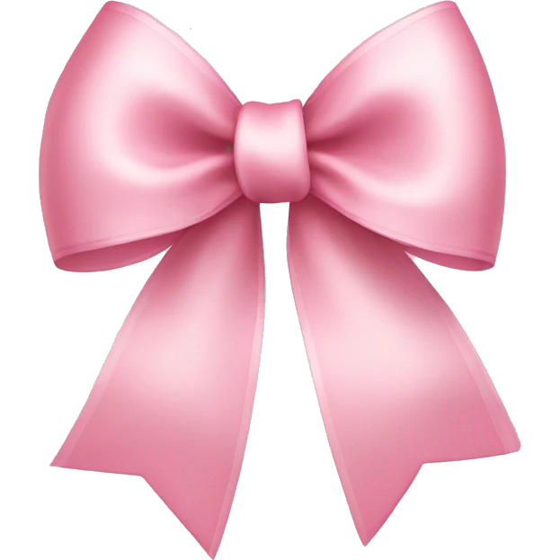 light pink ribbon bow emoji