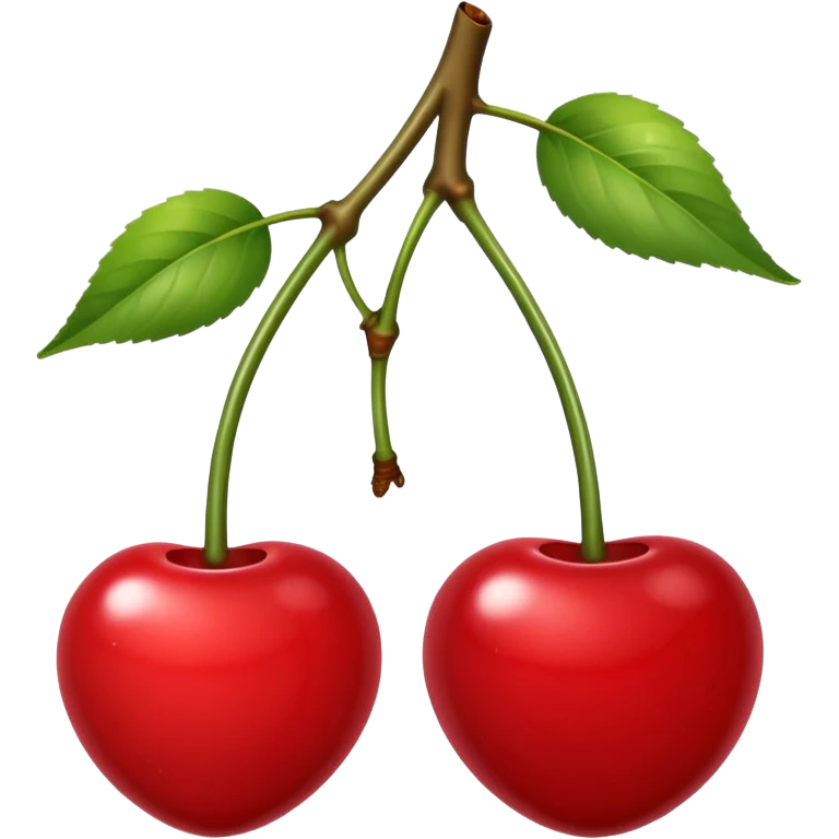 2 kersen met een steeltje emoji