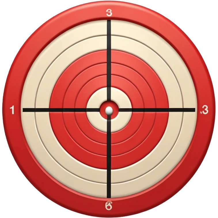 Bullseye red direct hit front emoji