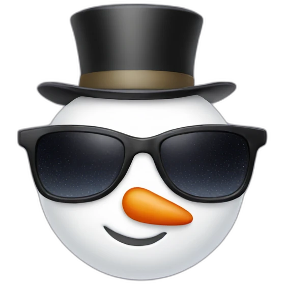 snowman sunglasses emoji