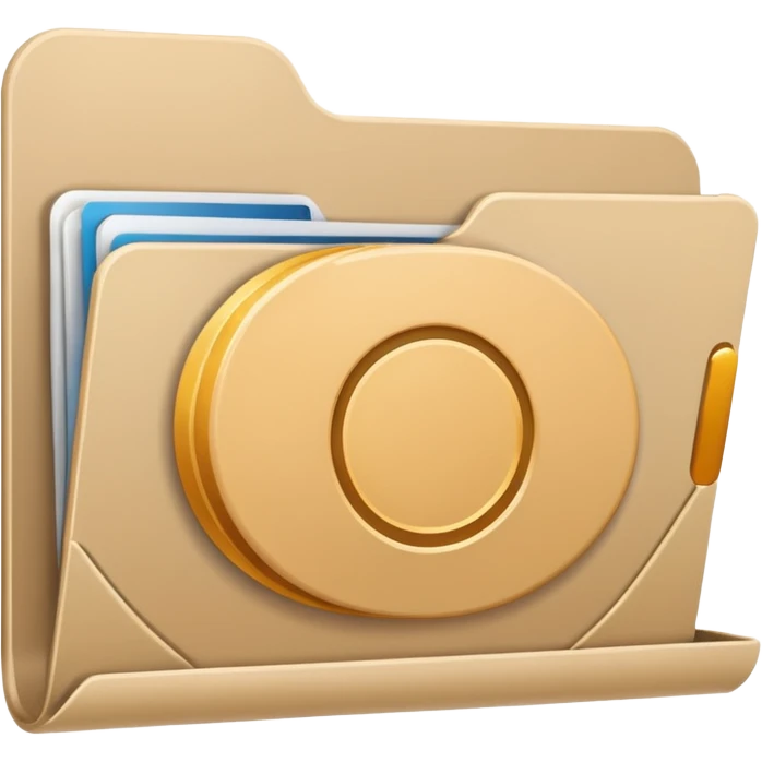 empty folder icon, simple, neutral color, no contents visible emoji