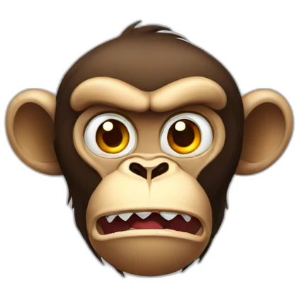 Angry monkey  emoji