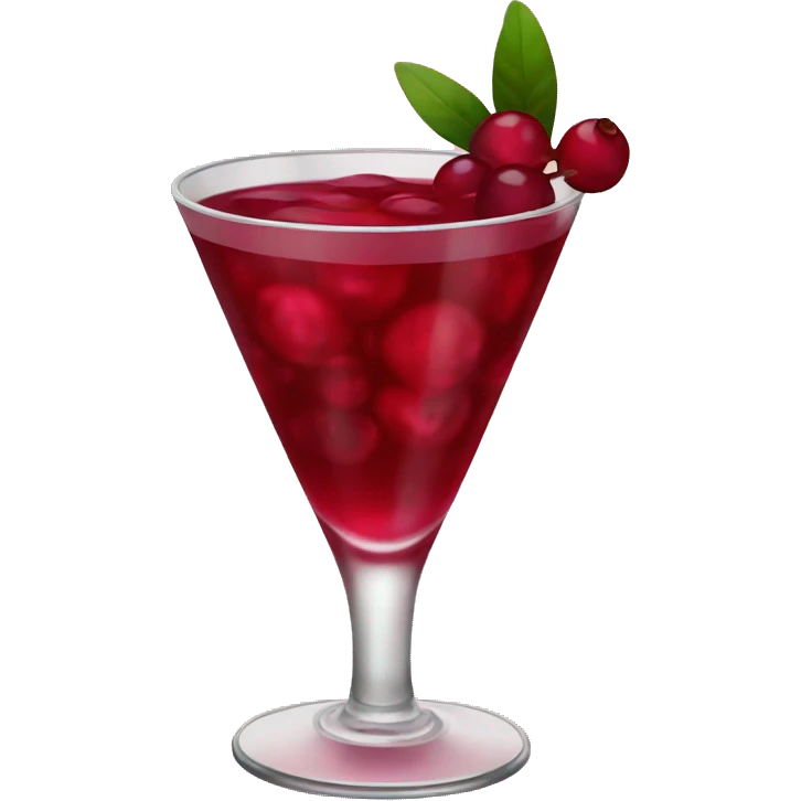 cranberry cocktail emoji