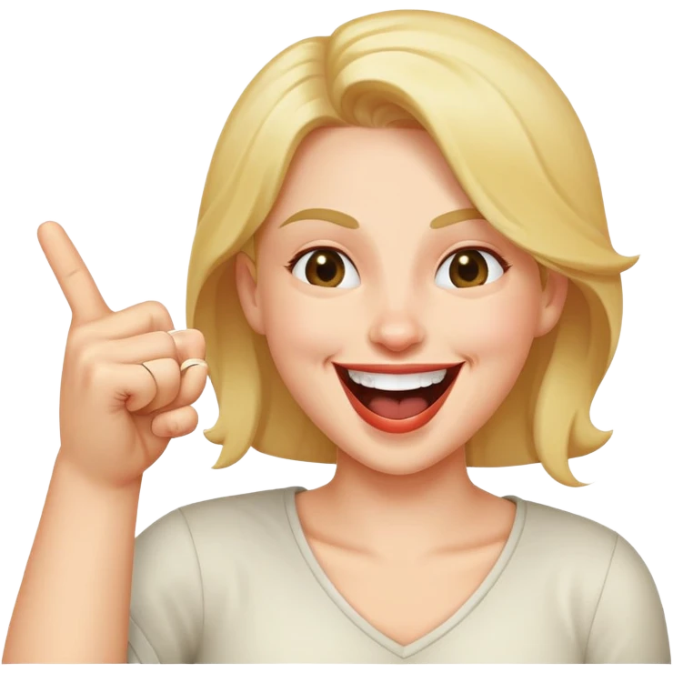 Laughing emoji with finger gun pointing at self emoji