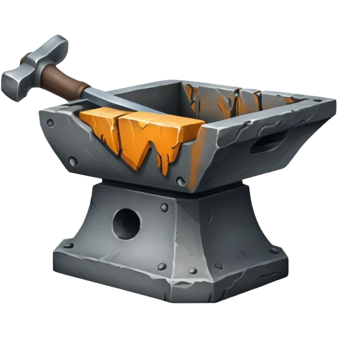 stone blacksmith's anvil emoji