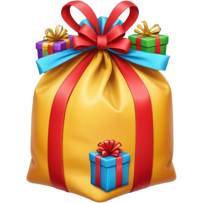 a bag with presents emoji