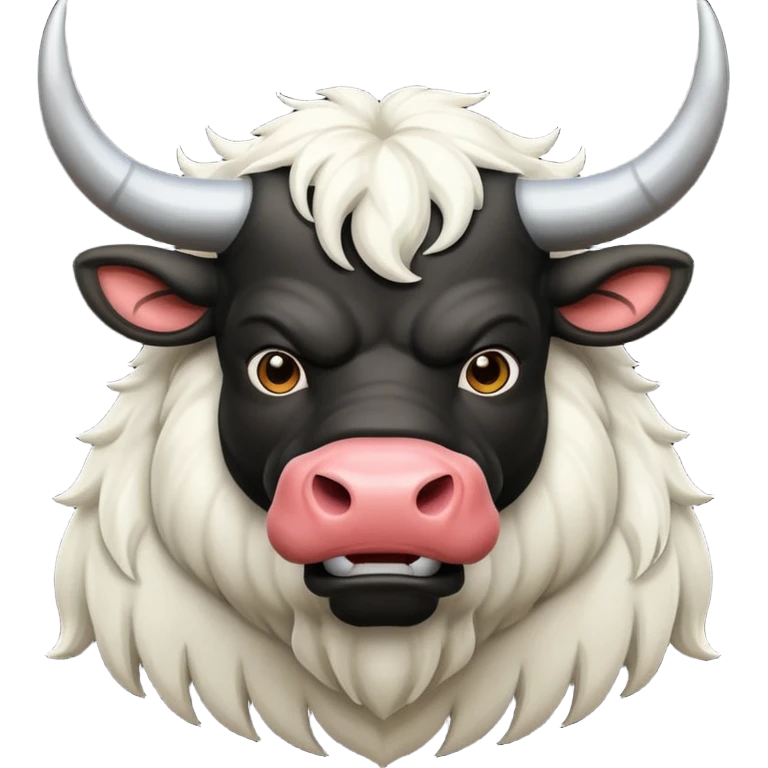 Black bull emoji