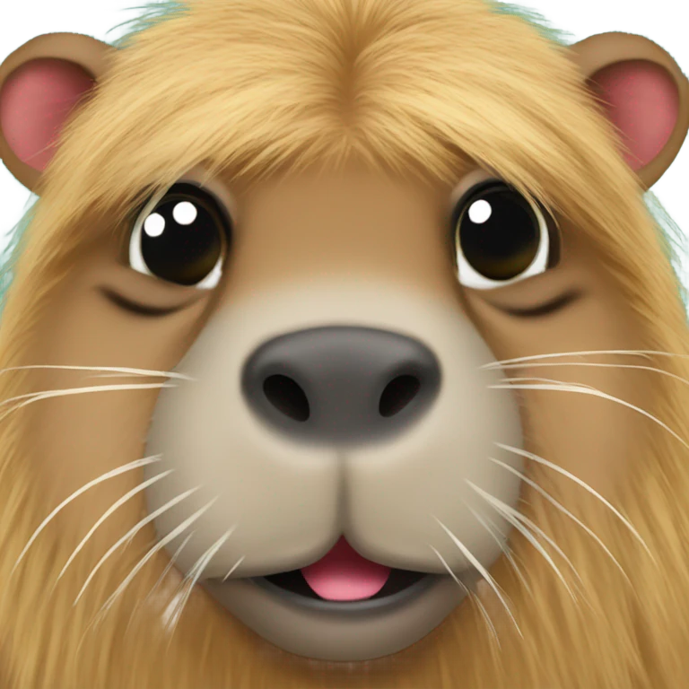 capybara with eyelash extensions  emoji
