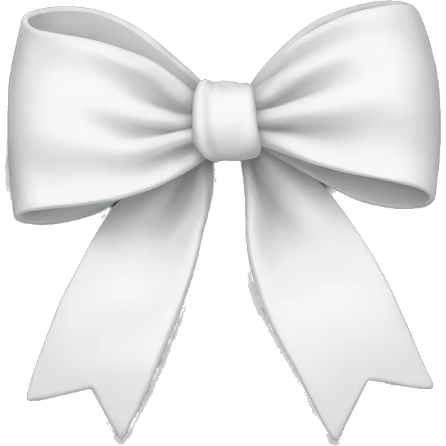 White Bow emoji