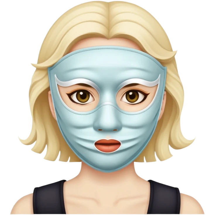 Questionable seller in mask emoji