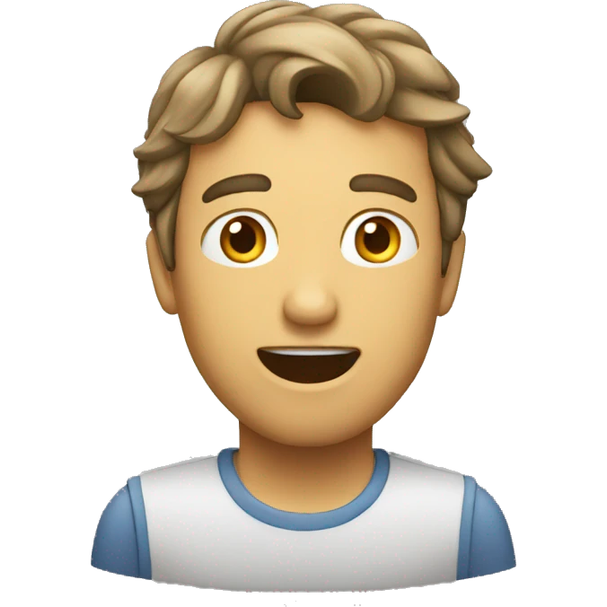 Man telling about something  emoji