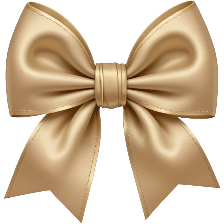 Beige bow emoji