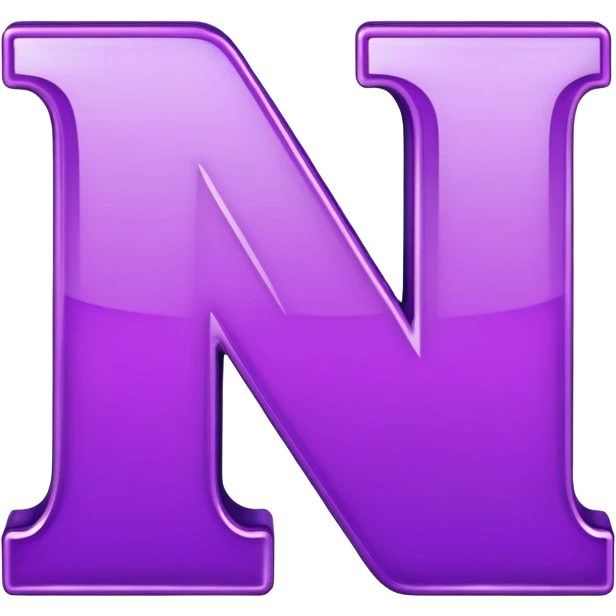 letter n purple emoji