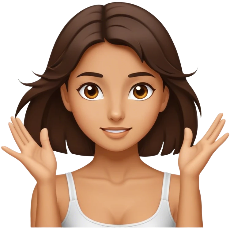 Fantastic dance emotion!!! (brunette girl) emoji
