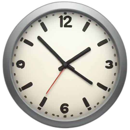clock ticking emoji