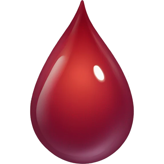 red droplet emoji