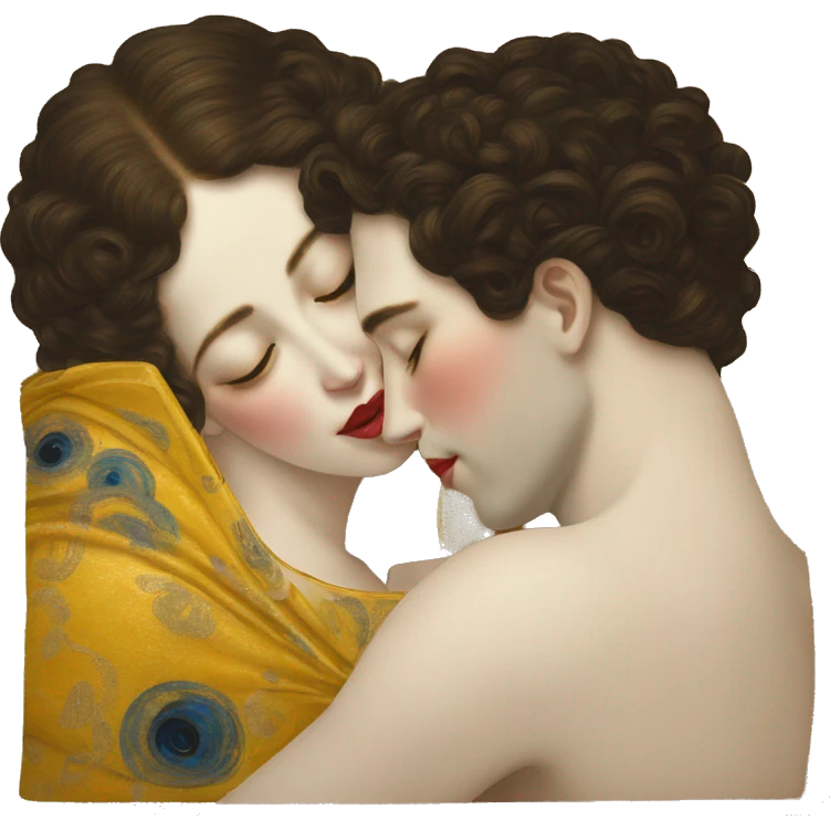 The kiss (Klimt) emoji