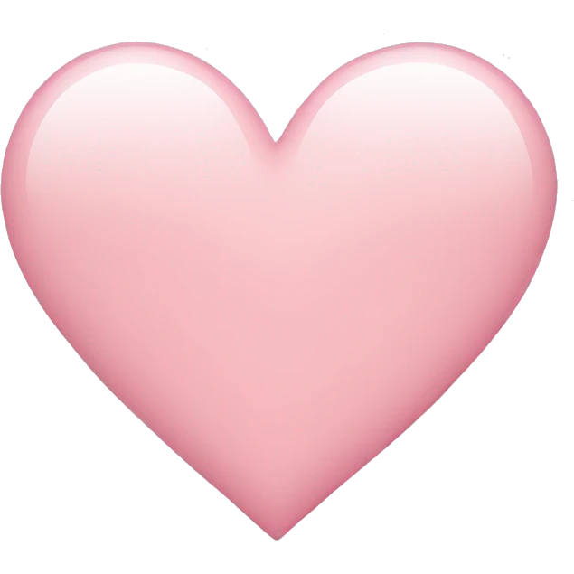 light pink heart emoji