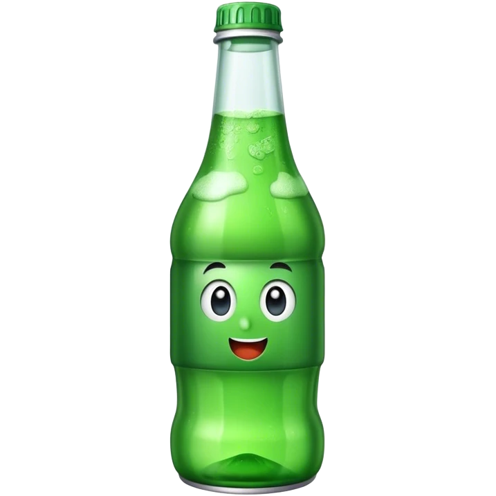 green soda bottle emoji