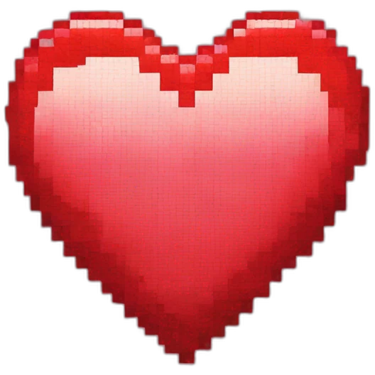 Pixel réd heart emoji